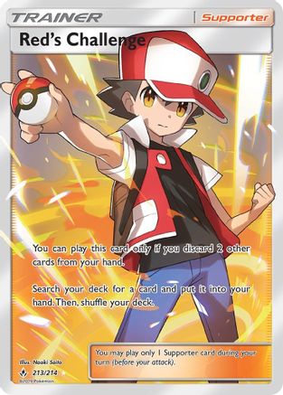 Red's Challenge (Full Art) 213/214 - Ultra Rare - Holofoil
