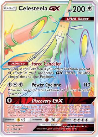 Celesteela GX (Secret) 228/214 - Secret Rare - Holofoil