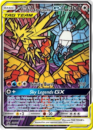 Moltres & Zapdos & Articuno GX SM210/248 - Promo - Holofoil