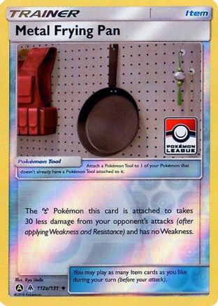 Metal Frying Pan 112a/131/131 - Promo - Reverse Holofoil