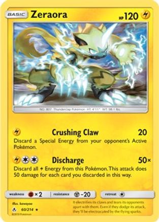 Zeraora 060/214 - Holo Rare - Holofoil