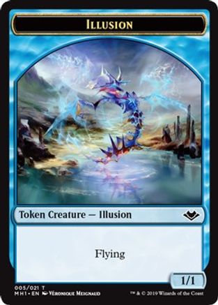 Illusion // Emblem - Wrenn and Six Double-Sided Token (MH1-5 // 21) - Modern Horizons