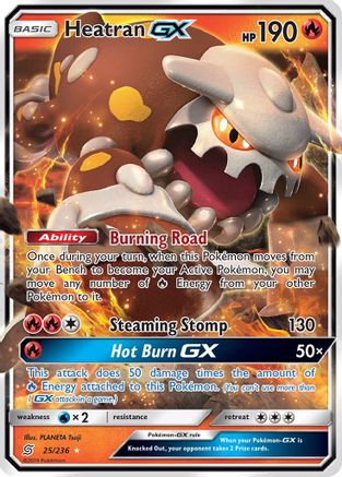Heatran GX 025/236/236 - Ultra Rare - Holofoil