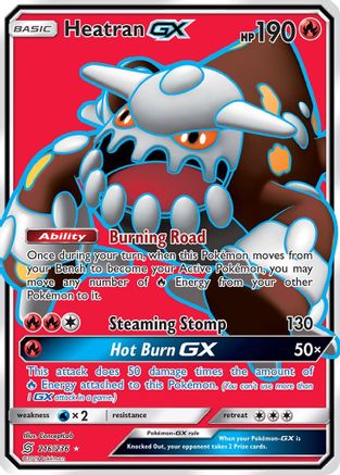 Heatran GX (Full Art) 216/236 - Ultra Rare - Holofoil