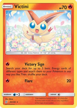 Victini 026/236/236 - Holo Rare - Holofoil