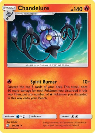 Chandelure 030/236/236 - Holo Rare - Holofoil