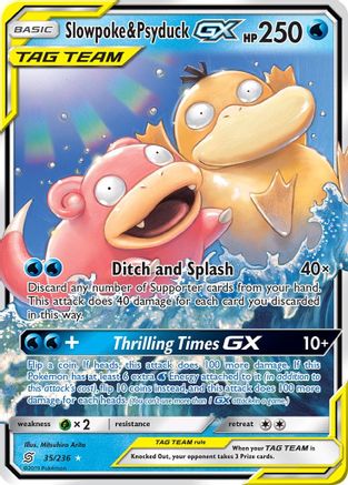 Slowpoke & Psyduck GX 035/236/236 - Ultra Rare - Holofoil