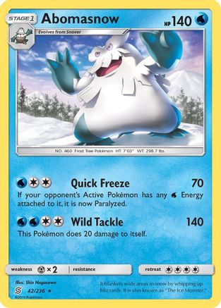 Abomasnow 042/236 - Rare