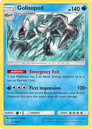 Golisopod 051/236/236 - Holo Rare - Holofoil