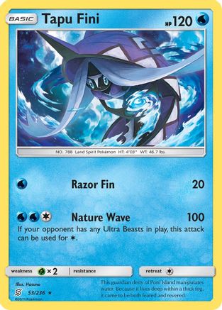 Tapu Fini 053/236/236 - Rare