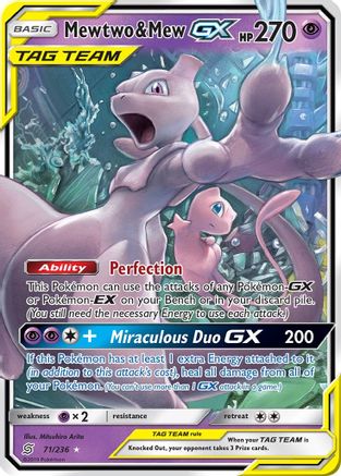 Mewtwo & Mew GX 071/236/236 - Ultra Rare - Holofoil