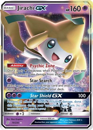 Jirachi GX 079/236/236 - Ultra Rare - Holofoil