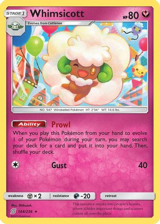 Whimsicott 144/236/236 - Rare