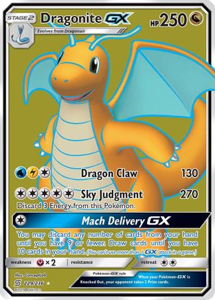 Dragonite GX (Full Art) 229/236/236 - Ultra Rare - Holofoil