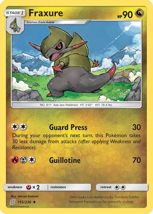 Fraxure 155/236/236 - Uncommon