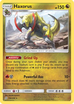 Haxorus 156/236/236 - Holo Rare - Holofoil
