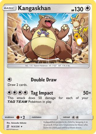 Kangaskhan 163/236/236 - Holo Rare - Holofoil