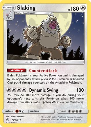 Slaking 170/236/236 - Holo Rare - Holofoil