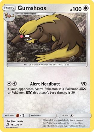 Gumshoos 181/236 - Rare