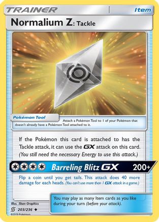 Normalium Z: Tackle 203/236 - Uncommon