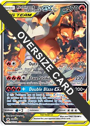Reshiram & Charizard GX SM201 - Promo - Holofoil