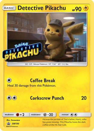 Detective Pikachu SM190 - Promo - Holofoil
