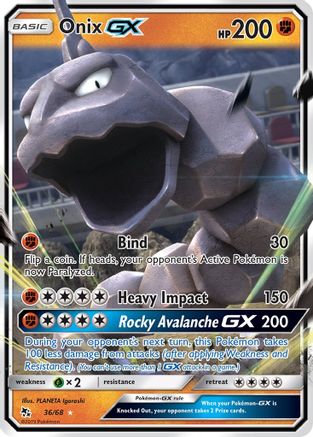 Onix GX 036/68/68 - Ultra Rare - Holofoil