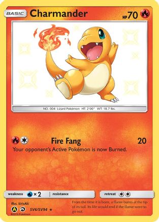 Charmander SV6/SV94/94 - Shiny Holo Rare - Holofoil