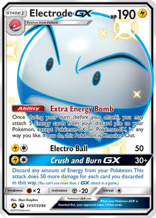 Electrode GX SV57/SV94/94 - Shiny Holo Rare - Holofoil