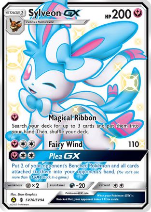 Sylveon GX SV76/SV94/94 - Shiny Holo Rare - Holofoil