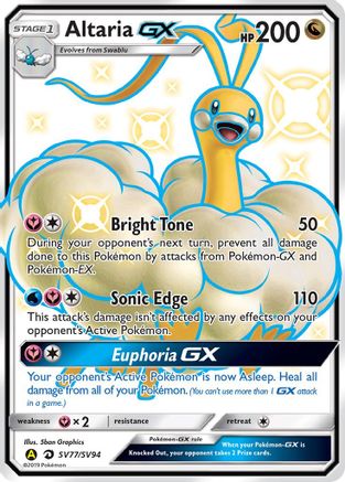 Altaria GX SV77/SV94/94 - Shiny Holo Rare - Holofoil