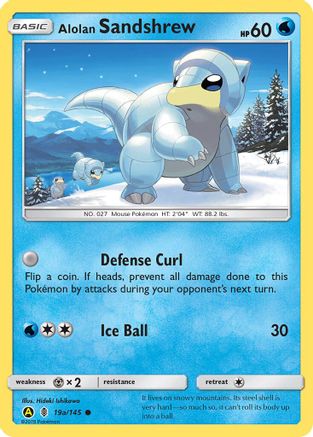 Alolan Sandshrew 19a/145/145 - Promo - Holofoil
