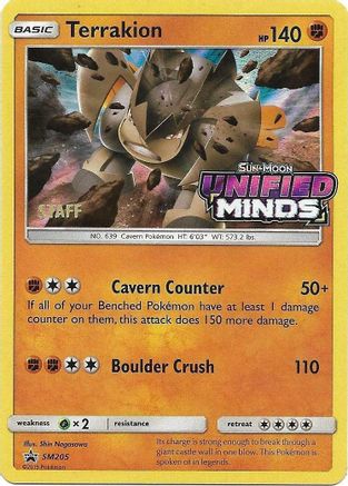 Terrakion SM205 - Promo - Holofoil
