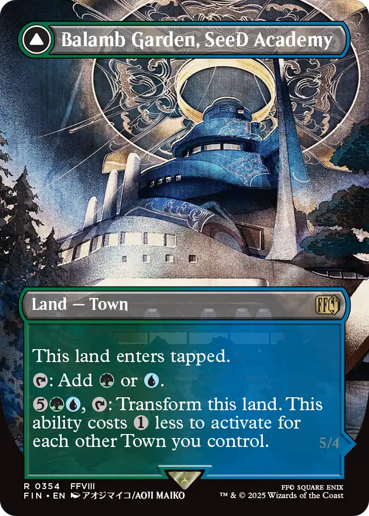 Balamb Garden, SeeD Academy (Borderless) (FIN-354) - FINAL FANTASY Foil