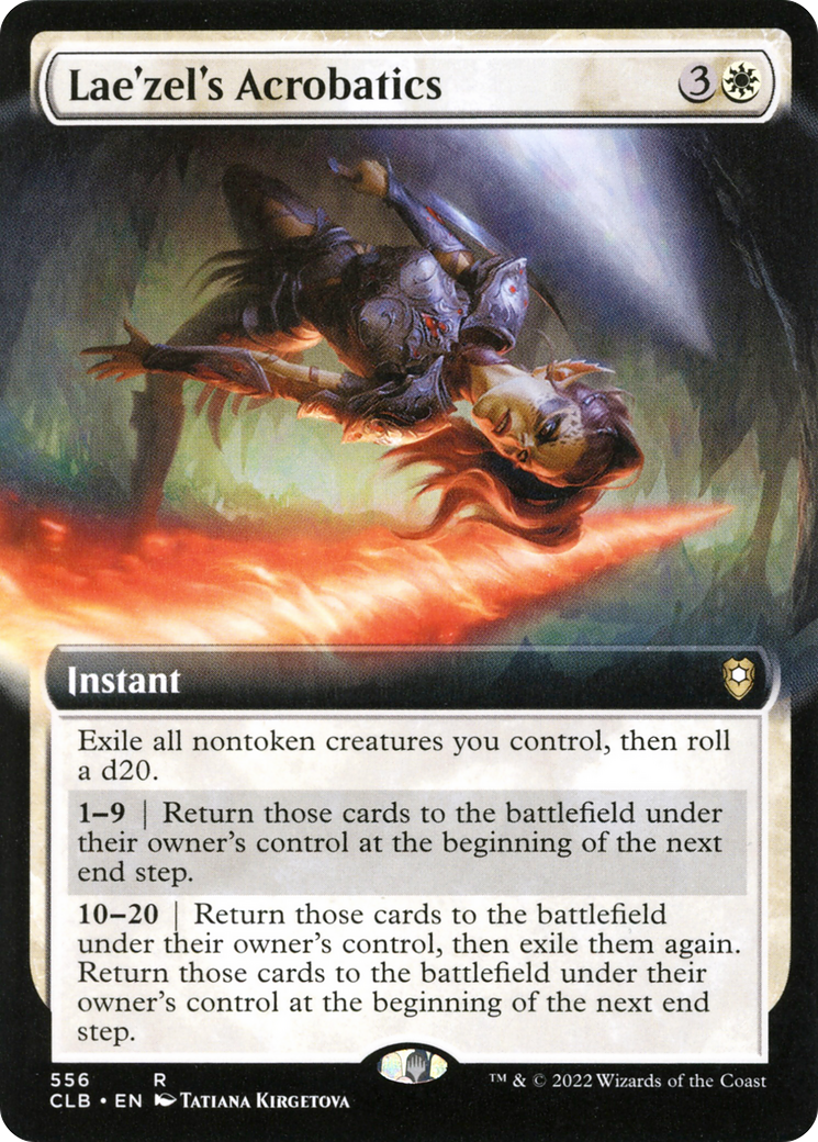 Lae'zel's Acrobatics (Extended Art) [Commander Legends: Battle for Baldur's Gate]