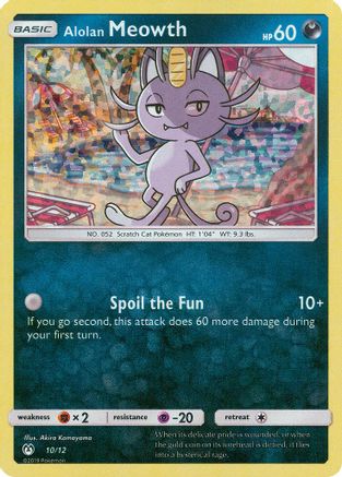 Alolan Meowth 010/12/12 - Promo - Holofoil