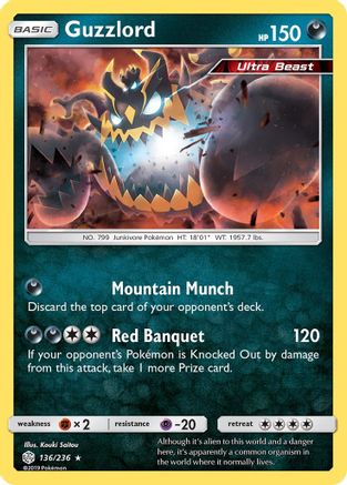 Guzzlord 136/236/236 - Holo Rare - Holofoil
