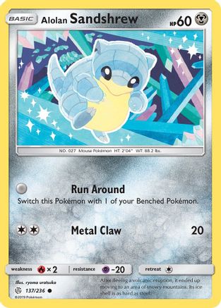 Alolan Sandshrew 137/236/236 - Common