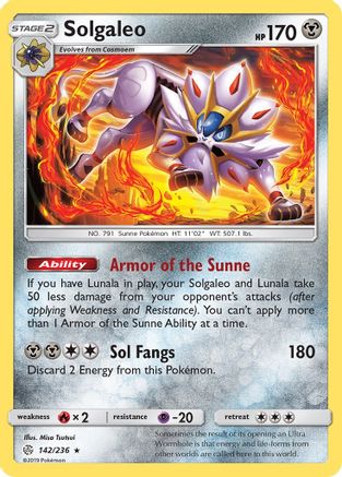 Solgaleo 142/236/236 - Holo Rare - Holofoil