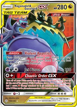 Naganadel & Guzzlord GX 158/236/236 - Ultra Rare - Holofoil