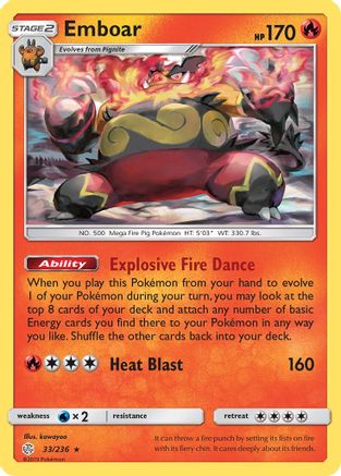 Emboar 033/236/236 - Rare