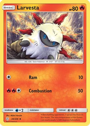 Larvesta 034/236/236 - Uncommon