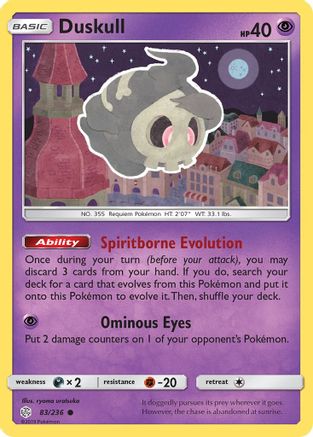 Duskull 083/236/236 - Common