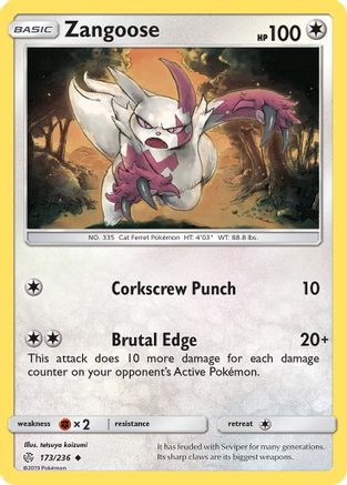 Zangoose 173/236 - Uncommon