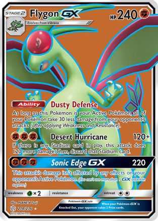 Flygon GX (Full Art) 218/236/236 - Ultra Rare - Holofoil