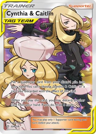 Cynthia & Caitlin (Full Art) 228/236 - Ultra Rare - Holofoil