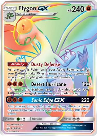 Flygon GX (Secret) 256/236 - Secret Rare - Holofoil