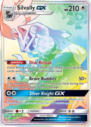 Silvally GX (Secret) 262/236 - Secret Rare - Holofoil