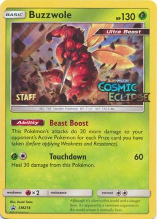 Buzzwole SM218 - Promo - Holofoil