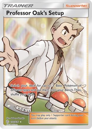 Professor Oak's Setup (Full Art) 233/236 - Ultra Rare - Holofoil